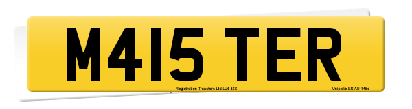 Registration number M415 TER